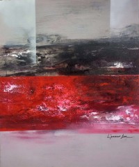 L'passo Benjamin, 30 x 36 Inch, Acrylic on Canvas, Abstract Paintings, AC-LPB-030